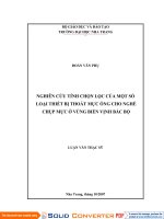 NGHIÊN cứu TÍNH CHỌN lọc của một số  LOẠI THIẾT bị THOÁT mực ỐNG CHO NGHỀ  CHỤP mực ở VÙNG BIỂN VỊNH bắc bộ