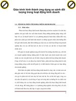 Giáo trình hình thành ứng dụng so sánh đối tượng trong hoạt động kinh doanh p1 pot