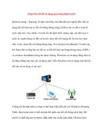 Chọn kết nối để sử dụng qua bảng định tuyến docx