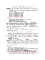 KIỂM TRA 15 PHÚT MÔN HÓA HỌC – ĐỀ 9 pps