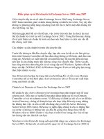 Khắc phục sự cố khi chuyển từ Exchange Server 2003 sang 2007 docx