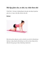 Bài tập giảm cân, eo nhỏ, tay chân thon nhỏ doc