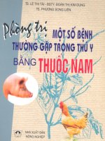Phòng trị một số bệnh thường gặp trong thú y bằng thuốc Nam part 1 ppt