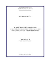 ĐO LƯỜNG sự hài LÒNG của KHÁCH HÀNG  sử DỤNG THẺ ATM tại NGÂN HÀNG THƯƠNG mại cổ PHẦN  CÔNG THƯƠNG VIỆT NAM – CHI NHÁNH KHÁNH HOÀ