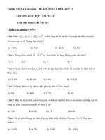 ĐỀ KIỂM TRA 1 TIẾT- LỚP 11_CHƯƠNG II:TỔ HỢP - XÁC pptx