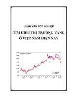 Tìm hiểu về thị trường vàng ở Việt Nam hiện nay