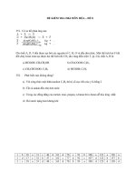 ĐỀ KIỂM TRA HKI MÔN HÓA – ĐỀ 8 pps