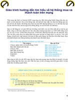 Giáo trình hướng dẫn tìm hiểu về hệ thống mua và thanh toán trên mạng phần 1 ppt