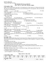 ĐỀ THI HỌC KÌ II Năm học 2010-2011 Môn : Vật Lí 12 ppsx