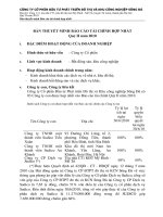 công ty cổ phần đầu tư phát triển đô thị và khu công nghiệp sông đà bản thuyết minh báo cáo tài chính hợp nhất  quý 2 năm 2010