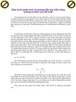Giáo trình phân tích và hướng dẫn tìm hiểu năng lượng cơ bản của vật chất phần 1 doc
