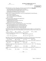 ĐỀ TRẮC NGHIỆM MƠN VẬT LÍ - Mã đề thi 969 ppt