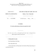 Mẫu TỜ TRÌNH Về việc thay đổi thời hạn sở hữu tài sản gắn liền với đất potx