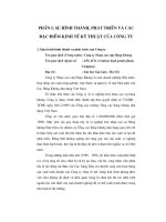 Sự hình thành, phát triển và các đặc điểm kinh tế kỹ thuật của công ty Nhựa cao cấp Hàng Không