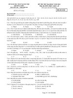 ĐỀ THI THỬ ĐẠI HỌC NĂM 2011 Môn thi: HÓA HỌC - TRƯỜNG THPT NGUYỄN DU – THANH OAI ppsx