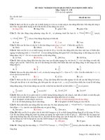 Đề trắc nghiệm tham khảo dao động điều hòa môn vật lý 12 ppsx