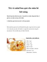 Trà và salad hoa quả cho mùa hè bớt nóng ppt