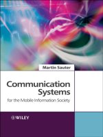 Communication Systems for the Mobile Information Society phần 1 ppt