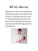 Bế trẻ, đau tay ppsx