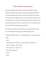 Một vài kiểu Menu ngang đơn giản pps