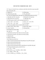 BÀI TẬP TRẮC NGHIỆM HÓA HỌC – ĐỀ 07 doc