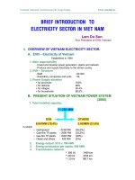BRIEF INTRODUCTION TO ELECTRICITY SECTOR IN VIET NAM doc