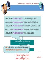 ôn chứng chỉ ACCESS: Lệnh cập nhật dữ liệu Update ppt