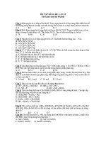 ÔN TẬP BẰNG ĐỀ LẦN 15 doc