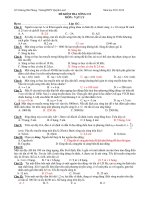 ĐỀ KIỂM TRA SÓNG CƠ MÔN : VẬT LY ppsx