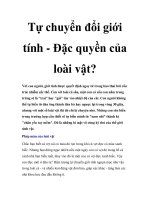 Tự chuyển đổi giới tính - Đặc quyền của loài vật? potx