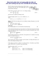 Giáo trình phân tích và hướng dẫn tìm hiểu về sức ảnh hưởng của lực hút Trái Đất lên từ trường phần 1 pps