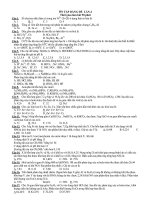 ÔN TẬP BẰNG ĐỀ LẦN 4 doc