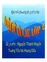 Luyện từ câu lớp 2 potx
