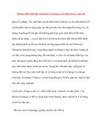 Hướng dẫn thiết lập tài khoản Exchange trên điện thoại Android pps