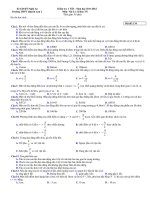 Kiểm tra 1 Tiết - Năm học 2011-2012 Môn: Vật Lý 12 pptx