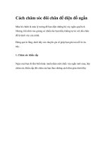 Cách chăm sóc đôi chân để diện đồ ngắn ppsx