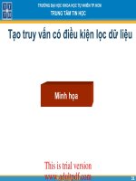Tạo truy vấn có điều kiện lọc dữ liệu pot