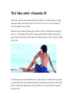Trẻ lâu nhờ vitamin D ppsx