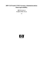 HP-UX/Tru64 UNIX System Administration Interoperability phần 1 pps