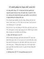 13 cách giúp trẻ hạn chế xem tivi pot