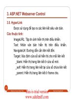 BÀI GIẢNG MÔN THIẾT KẾ Webserver Control pptx