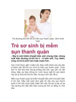 Trẻ sơ sinh bị mềm sụn thanh quản pptx