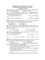 ĐỀ KIỂM TRA 1 TIẾT MÔN VẬT LÝ LỚP 12 pps