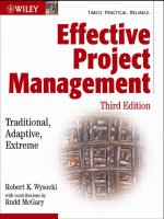 Effective Project Management Traditional, Adaptive, Extreme Third Edition phần 1 pot