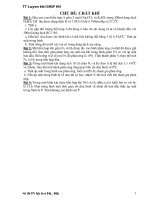 TT Luyen thi ĐHSP HN CHỦ ĐỀ: CHẤT KHÍ docx