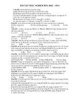 BÀI TẬP TRẮC NGHIỆM HÓA HỌC – SỐ 6 pptx