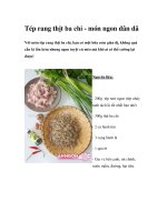Tép rang thịt ba chỉ - món ngon dân dã pdf