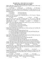 ĐỀ KIỂM TRA 1 TIẾT MÔN VẬT LÝ LỚP 12 ppt