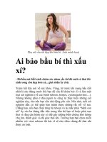 Ai bảo bầu bí thì xấu xí? docx