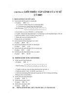 Giáo trình hình thành hệ thống ứng dụng kỹ thuật xử lý các lệnh số học logic của bộ vi xử lý p3 pptx